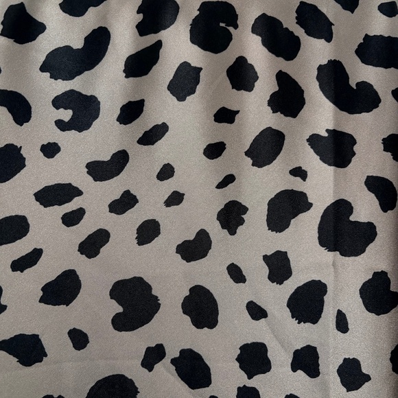 Silk Leopard Print Midi Skirt - Picture 2 of 7